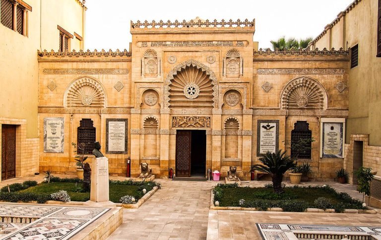 the facade of the coptic museum