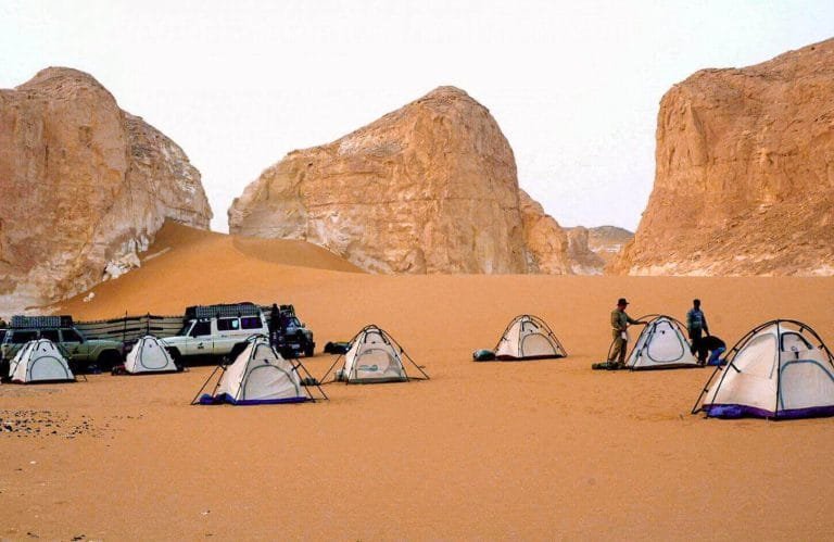 A picture of camping in Bahariya Oasis