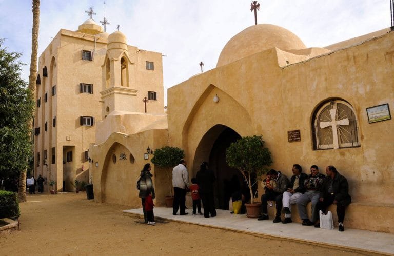 A picture of one of the parts of Wadi El Natrun Monastery egypt