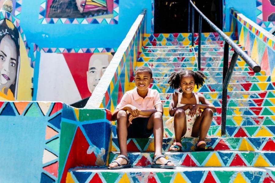 A snapshot of two children from the Nubian village of Aswan