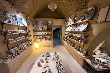A wonderful shot of one of the places that sell pottery in Tunis Village in Fayoum