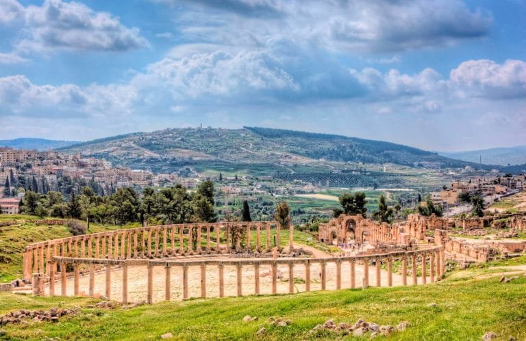 A wonderful shot of the Jerash ruins in Jordan