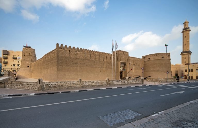 Beautiful picture from outside Dubai Museum