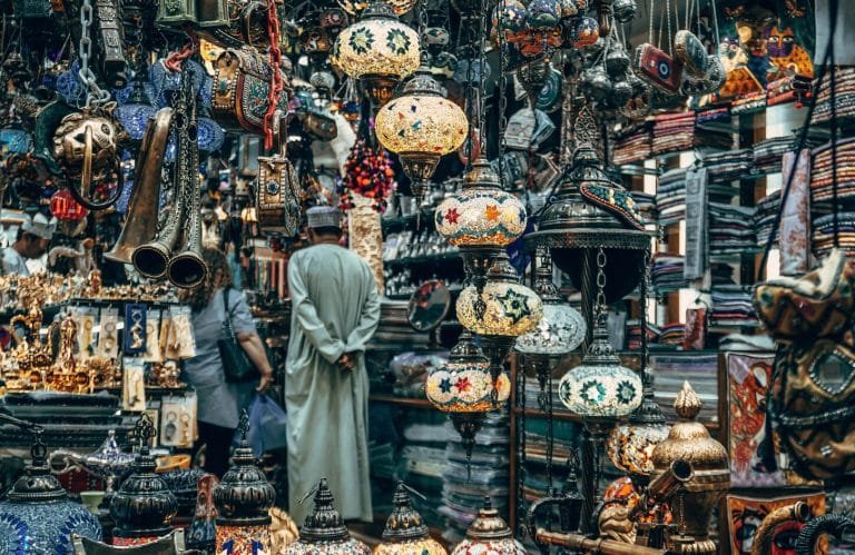 One of the bazaars in Khan El Khalili