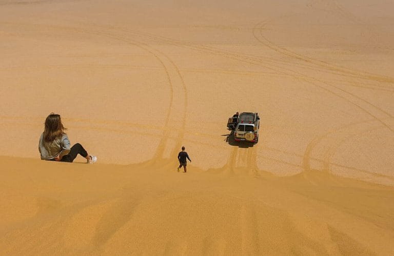 Pictures of a couple from a jeep safari