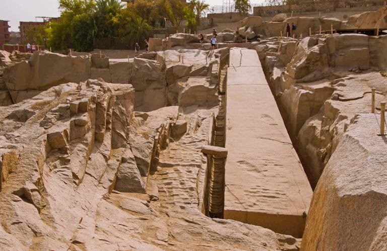 The incomplete obelisk in Aswan