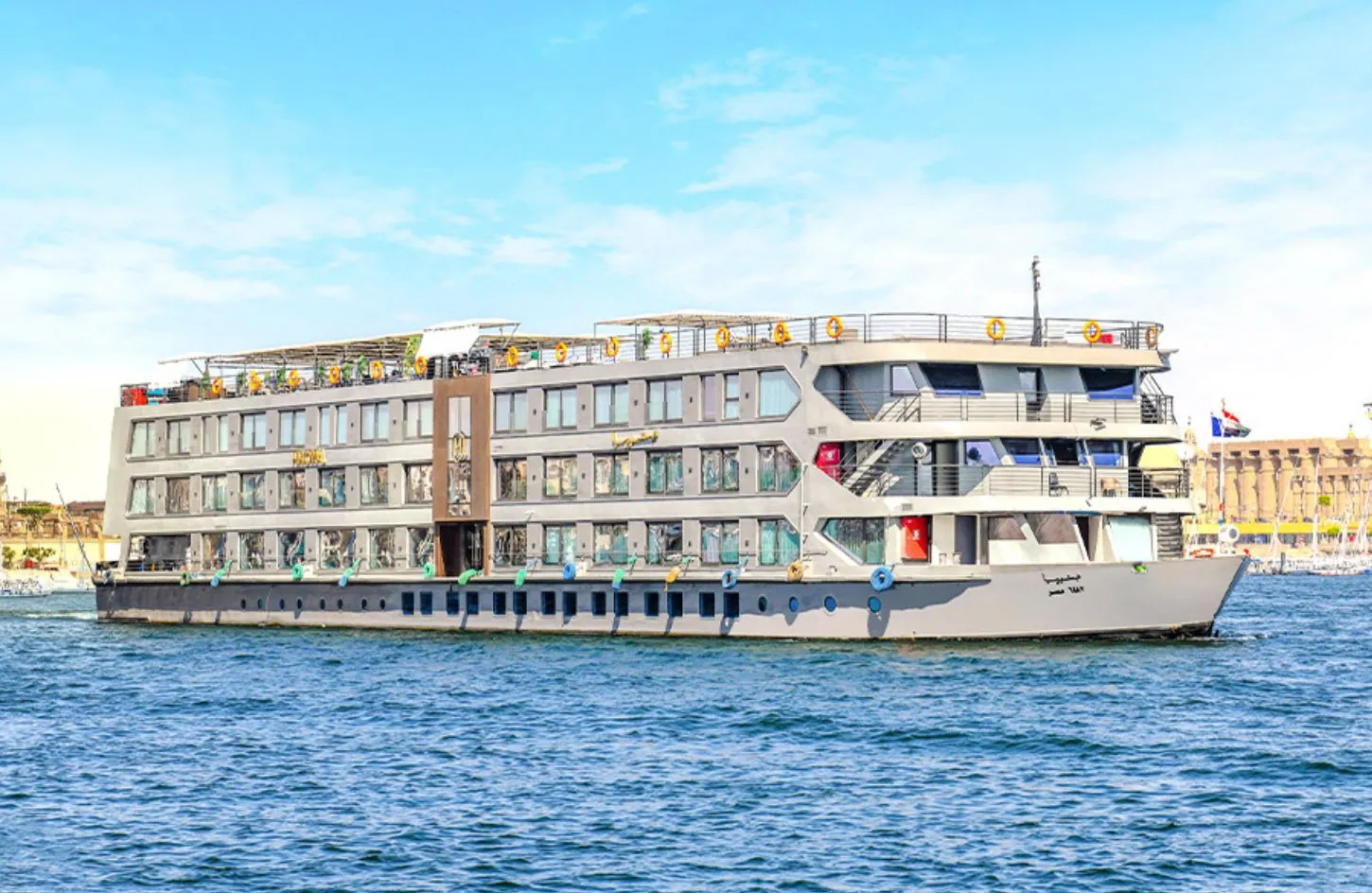 a wonderful shot from one of the nile river cruises