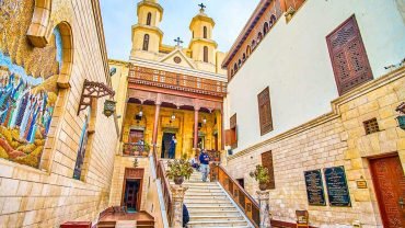 beautiful hanging church in old cairo
