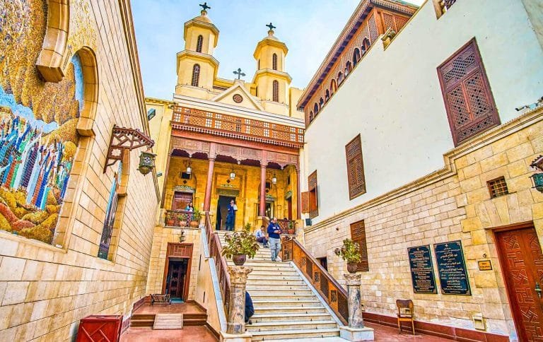 beautiful hanging church in old cairo