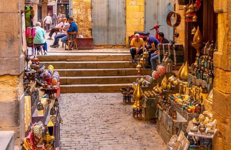 great shot of one of the streets of khan el khalili