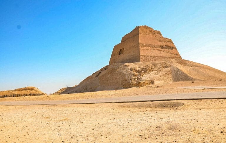 meidum pyramid in south cairo egypt