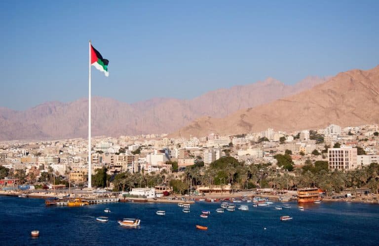 a special shot of aqaba in jordan