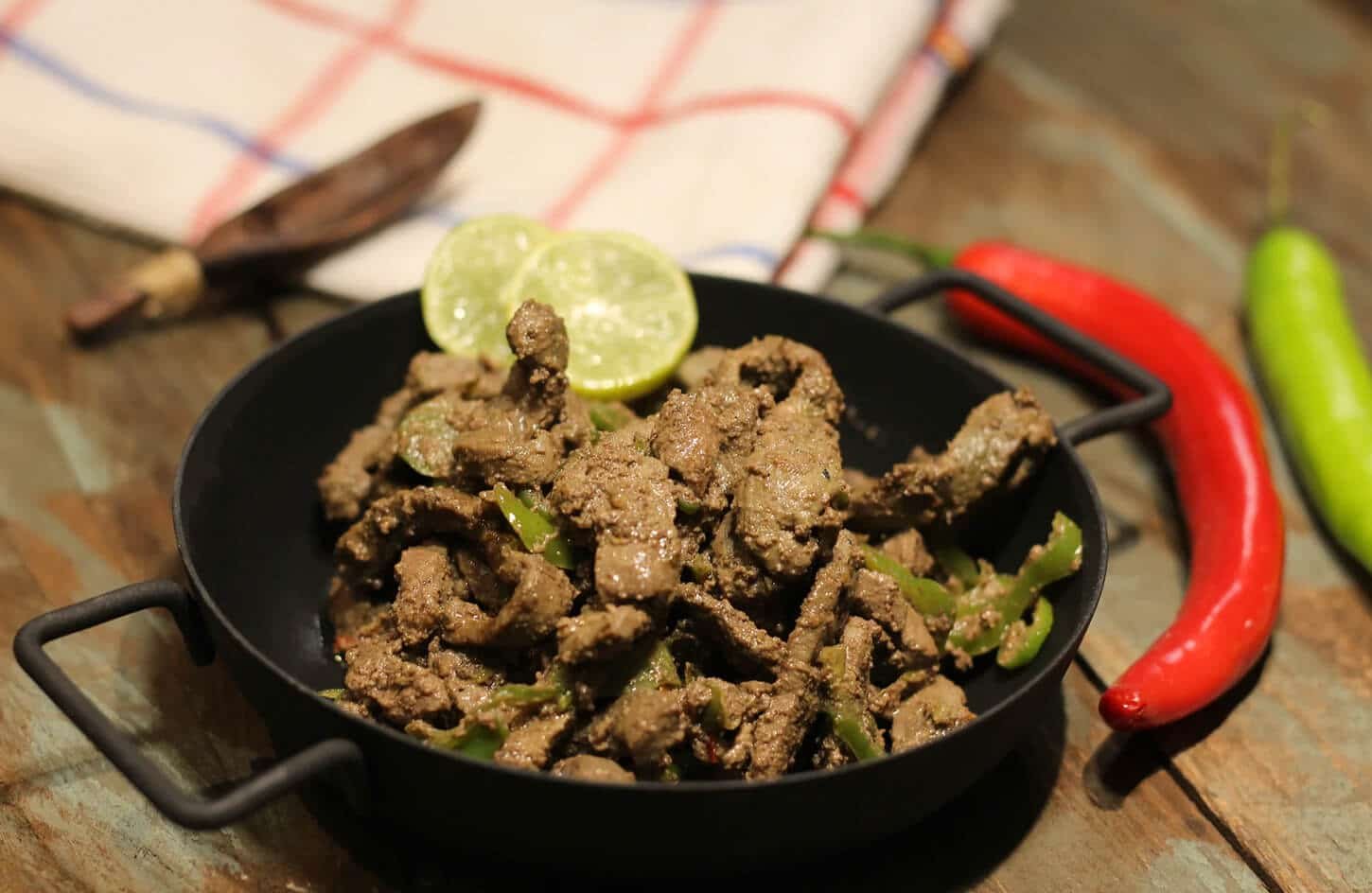 A wonderful picture of the Alexandrian Kebda dish
