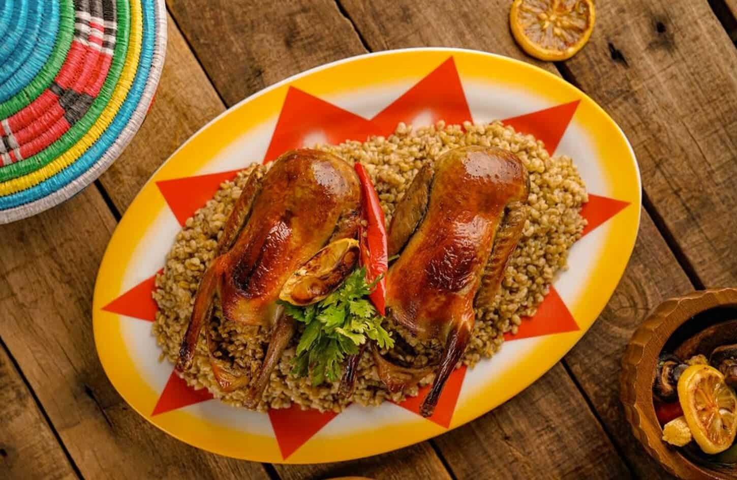 A wonderful picture of the Egyptian pigeon dish