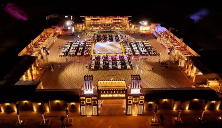 amazing shot from above arabian heritage